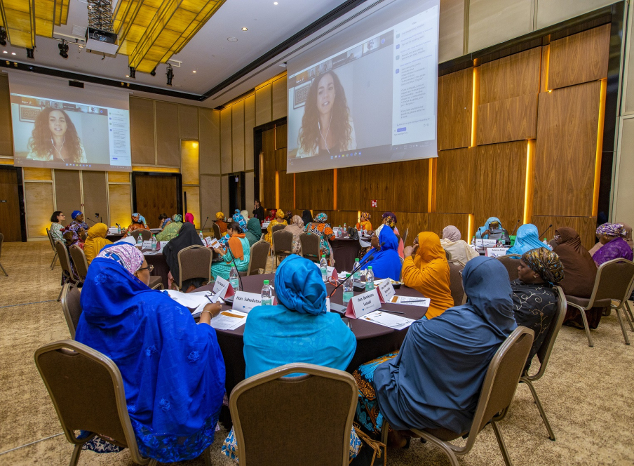 INTER PARES Senior Gender Adviser Hannah Johnson provided an overview of the common features, enabling factors, and challenges of women's caucuses and parliamentary gender equality bodies